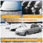 Waterproof Cover Exterior Car Covers Outdoor Half Awning Anti-Snow Windshield Proof Protective Cotton Sunshade Anti Ice Frost
