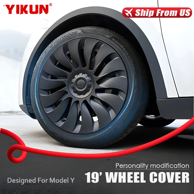 kf-S53f791f317164a2283fe58102c4147866 YIKUN 4PCS Wheel Cover for Tesla Model Y 19 Inch Performance Gemini tire Hub cap Full Rim Cover Car Accessories 2020-2024 2023