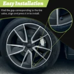 4PCS for New Model Y 2025 Juniper 19 Inch Knife Style Hub Cap Full Rim Cover Replacement Wheel Cap Accessories Design for Tesla