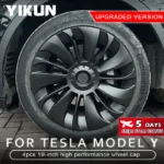 4PCS Hub Cap Car Replacement Wheel Cap 19 Inch Performance Automobile Hubcap Full Cover Accessories for Tesla Model Y 2023 2024