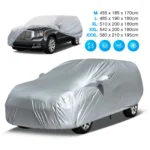 Universal SUV/Sedan Full Car Covers Outdoor Waterproof Sun Rain Snow Dust Resistant Protection UV Car silver Auto Case Cover