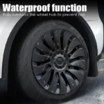 YIKUN 4PCS Wheel Cover for Tesla Model Y 19 Inch Performance Gemini tire Hub cap Full Rim Cover Car Accessories 2020-2024 2023