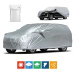 Universal SUV/Sedan Full Car Covers Outdoor Waterproof Sun Rain Snow Dust Resistant Protection UV Car silver Auto Case Cover
