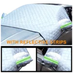 Waterproof Cover Exterior Car Covers Outdoor Half Awning Anti-Snow Windshield Proof Protective Cotton Sunshade Anti Ice Frost