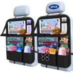 Kick Mat Car Seat-Back Organizer with Tablet Holder