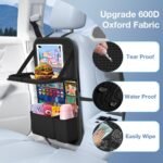 Kick Mat Car Seat-Back Organizer with Tablet Holder
