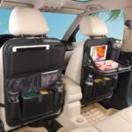 Leather Car Seat-Back Organizer – Premium Storage Pocket