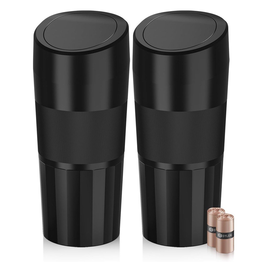 Mini Car Trash Bin with Liners – Door Pocket Waste Can