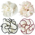 Pleated Fabric Scrunchies – Textured Hair Ties