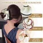 Pleated Fabric Scrunchies – Textured Hair Ties