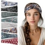 Boho Elastic Headwraps – Printed Hair Bands Set