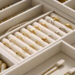 Velvet-Lined Jewelry Drawer Insert Tray – Stackable Ring & Earring Organizer