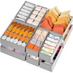 Foldable Fabric Drawer Organizer Cubes – Underwear, Sock & Bra Storage Set