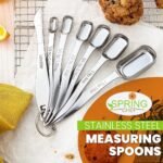 Narrow Measuring Spoons for Spice Jars