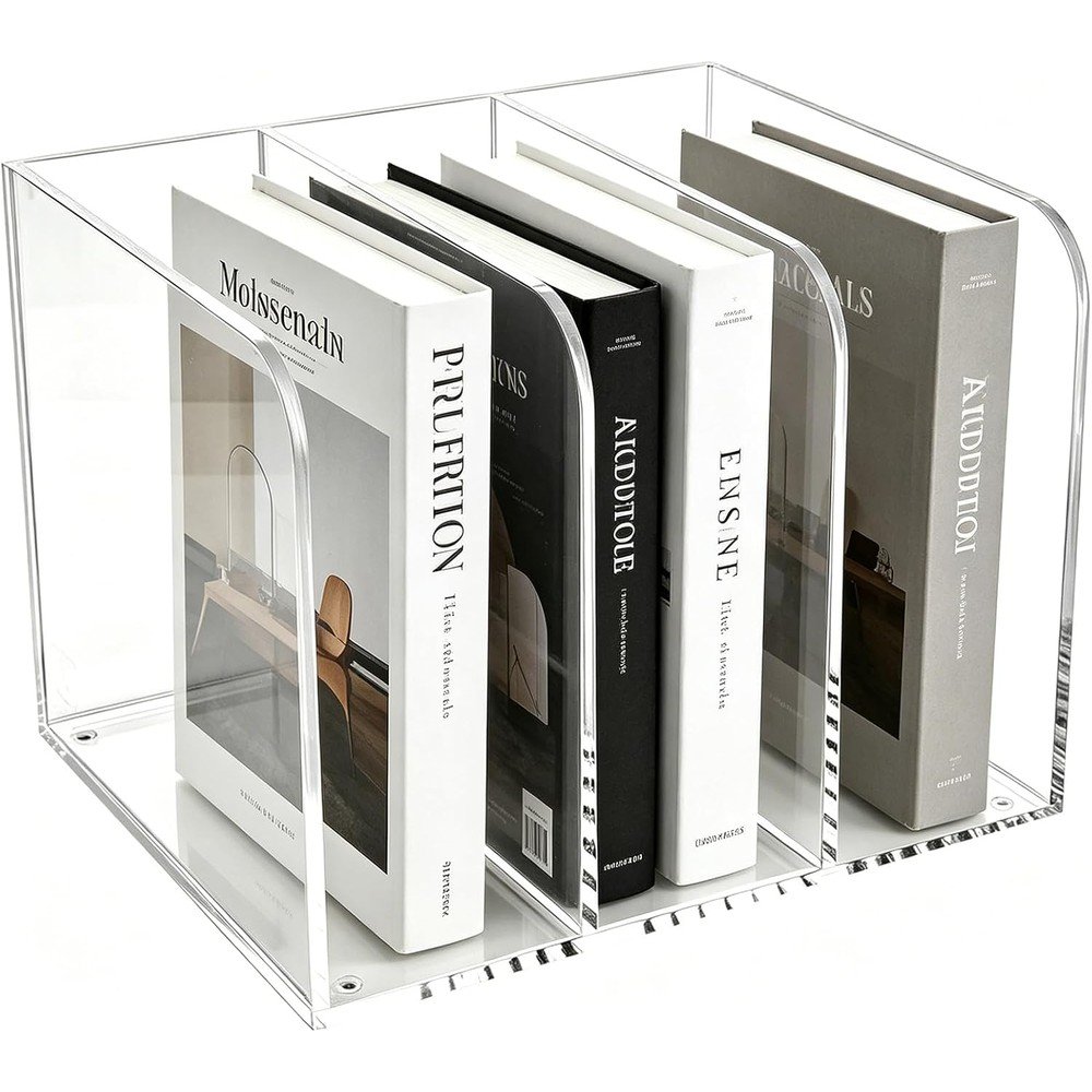 SJZ-OS-005 Acrylic Desk File Organizer – Clear Document Sorter