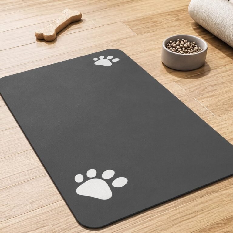 Extra-Large Absorbent Pet Water Mat – Quick-Dry Bowl Mat