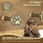 Wall-Mounted Wooden Dog Leash Holder – Entryway Hook Rack