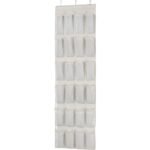 Clear Hanging Shoe Organizer – Over-Door 24 Pocket