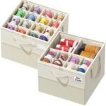 Stackable Fabric Shoe Boxes – Foldable Storage Bins
