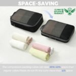 Compression Packing Cubes – Double Zipper Space-Saving Organizers