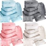 Family Luggage Organizer Set – Color-Coded Packing Cubes